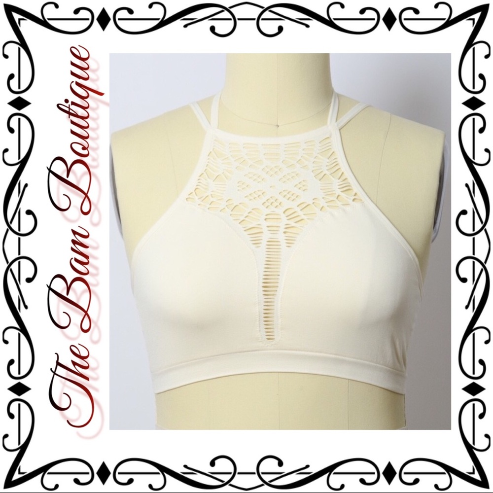 Floral Cutout Seamless Crop Top/Bralette